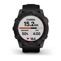Спортивний годинник Garmin Fenix 7X Solar Slate grey з чорним ремінцем 010-02541-01