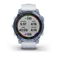Спортивний годинник Garmin Fenix 7 Sapphire Solar Mineral Blue DLC Titanium з білим ремінцем 010-02540-25
