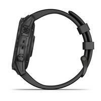 Спортивний годинник Garmin Fenix 7 Sapphire Solar Carbon Grey DLC Titanium з чорним ремінцем 010-02540-21