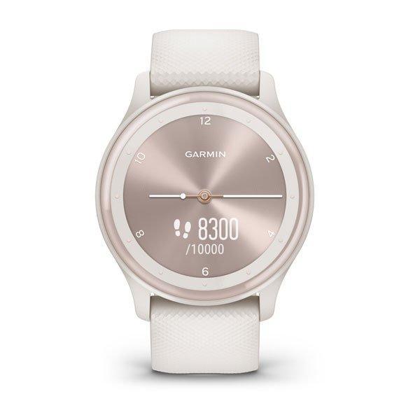 Фітнес годинник Garmin vivomove Sport Ivory з силіконовим ремінцем 010-02566-01