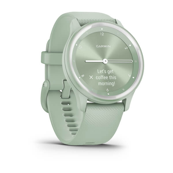 Фітнес годинник Garmin vivomove Sport Cool Mint з силіконовим ремінцем 010-02566-03