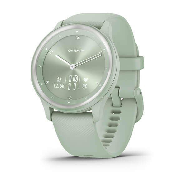Фітнес годинник Garmin vivomove Sport Cool Mint з силіконовим ремінцем 010-02566-03