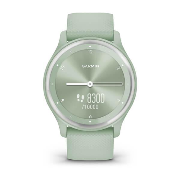 Фітнес годинник Garmin vivomove Sport Cool Mint з силіконовим ремінцем 010-02566-03