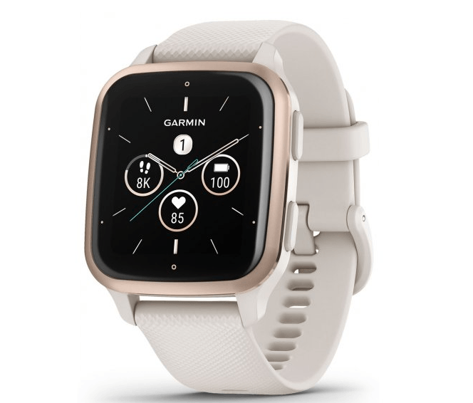 Смарт-годинник Garmin Venu Sq 2 Music Edition айворі з персиково-золотистим безелем 010-02700-11