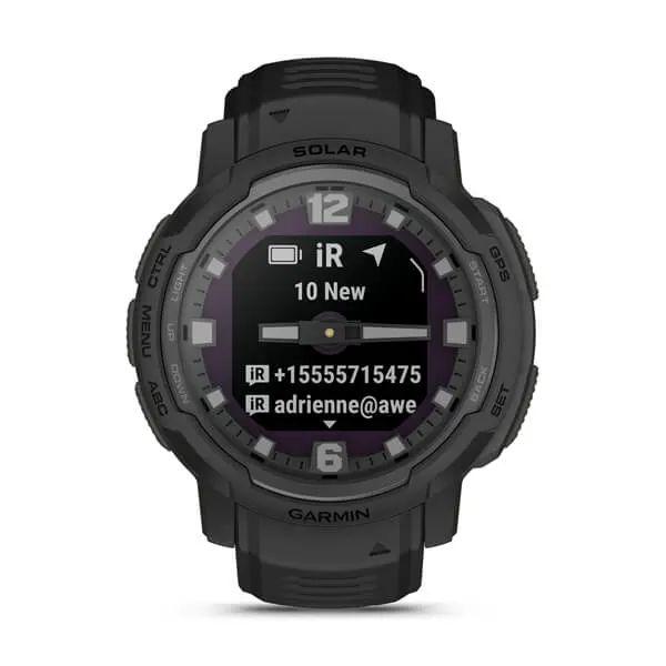 Годинник-навігатор Garmin Instinct Crossover Solar Tactical Edition чорний 010-02730-00