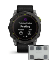 Акція ! Спортивний годинник Garmin Enduro 2 з чорним нейлоновим ремінцем  010-02754-01 + Ваги-аналізатори Tanita BC-718 White