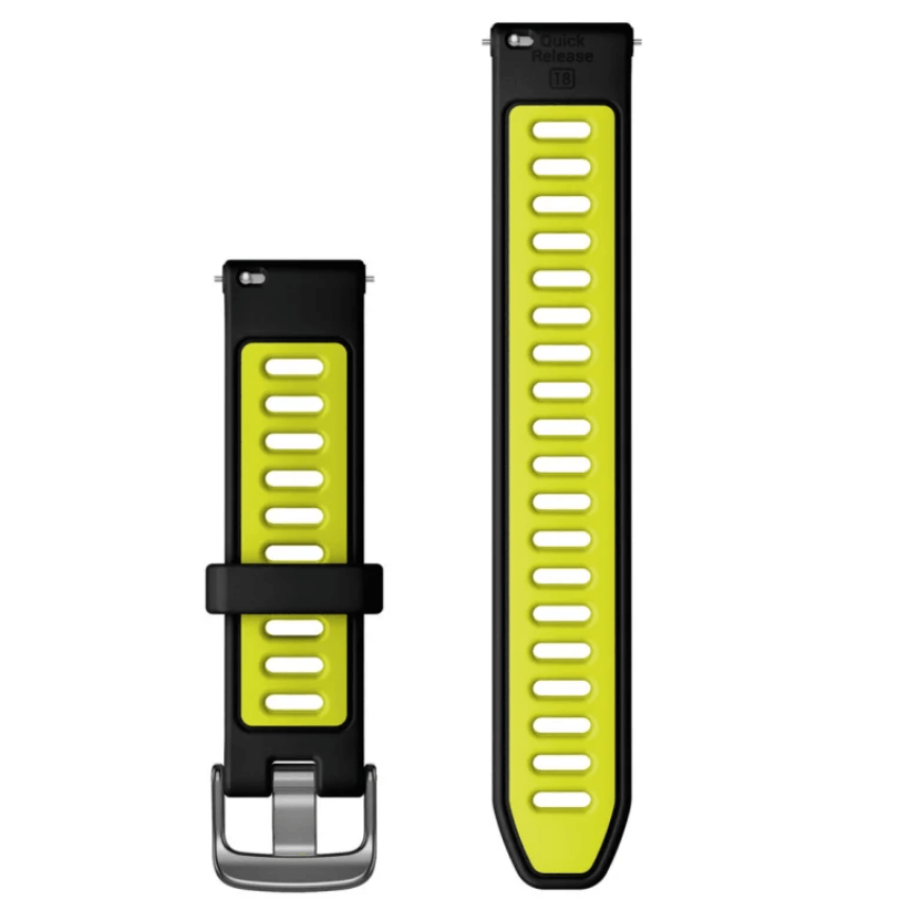 Ремінець Garmin Quick 18 мм Release Bands Black/Yellow 010-11251-A3 