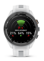 Спортивний годинник Garmin Approach S70 (42 мм) Black Ceramic Bezel та білим ремінцем 010-02746-10
