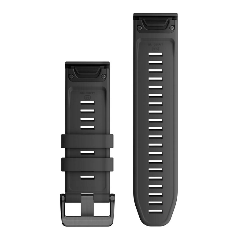 Змінний ремінець Garmin QuickFit 26 мм Graphite силіконовий 010-13281-09