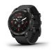 Спортивний годинник Garmin Epix Pro Gen 2 Sapphire Edition (47мм) Carbon Gray DLC Titanium  з чорним силіконовим ремінцем 010-02803-11