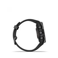 Спортивний годинник Garmin Epix Pro Gen 2 Sapphire Edition (42мм) Carbon Gray DLC Titanium з чорним силіконовим ремінцем 010-02802-15