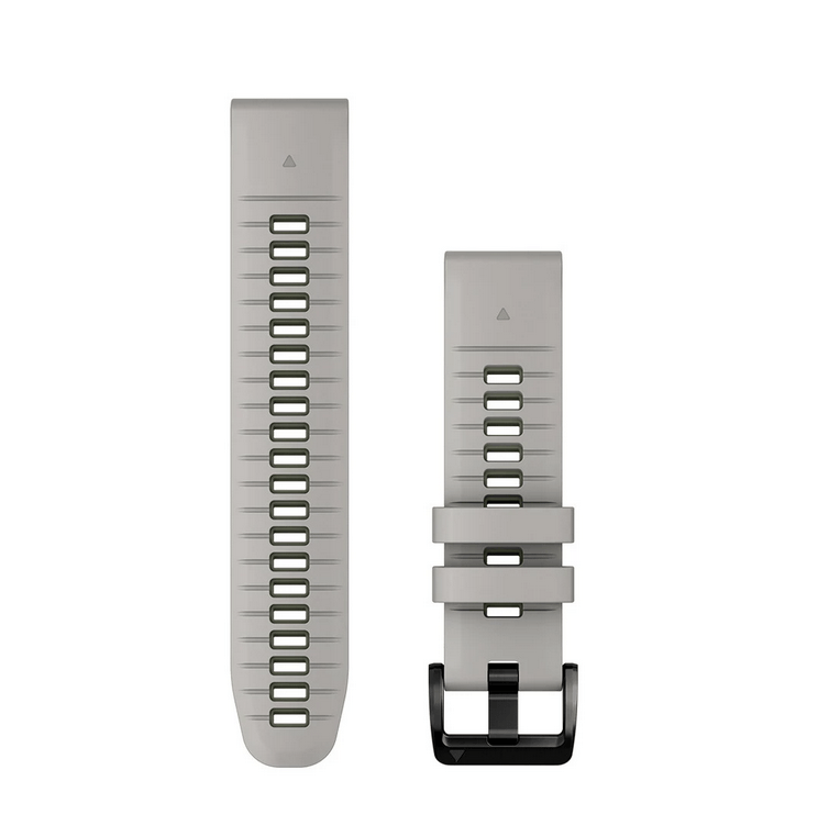 Ремінець Garmin 22mm QuickFit Fog Gray/Moss силіконовий 010-13280-08