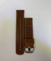 Ремінець з італійської шкіри Garmin Quick Release 22 мм Leather Leder Braun 010-12932-24