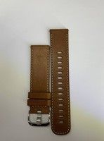 Ремінець з італійської шкіри Garmin Quick Release 22 мм Leather Leder Braun 010-12932-24
