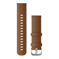 Ремінець з італійської шкіри Garmin Quick Release 22 мм Leather Leder Braun 010-12932-24