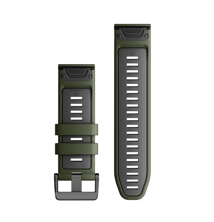 Ремінець Garmin QuickFit 26 мм Moss/Graphite силіконовий 010-13281-07