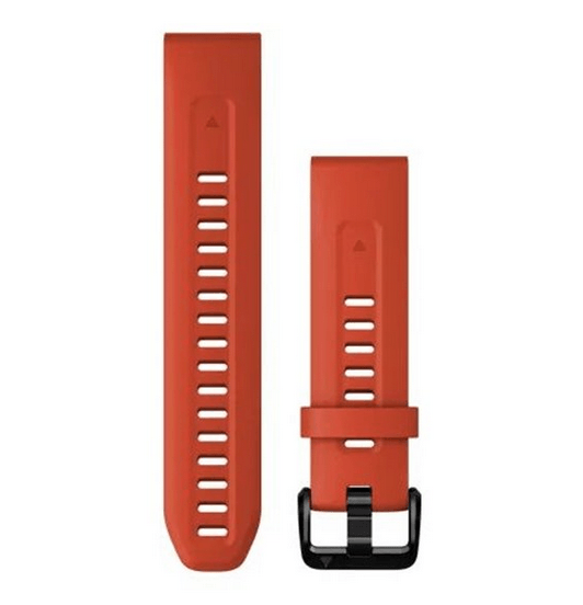 Змінний ремінець Garmin QuickFit 20 мм Flame Red силіконовий 010-13102-02