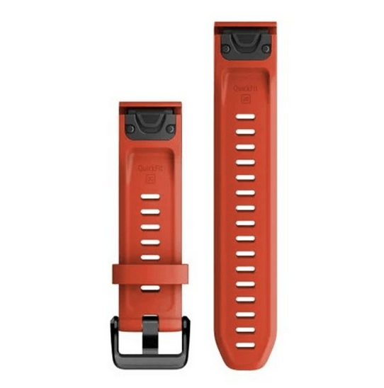 Змінний ремінець Garmin QuickFit 20 мм Flame Red силіконовий 010-13102-02