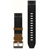 Шкіряний ремінець Garmin Marq Gen2 QuickFit 22 мм Hybrid Leather Strap Tundra Black 010-13225-07