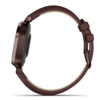 Фітнес годинник Garmin Lily 2 Classic Dark Bronze with Mulberry з шовковим шкіряним ремінцем 010-02839-03