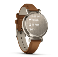 Фітнес годинник Garmin Lily 2 Classic Dark Bronze with Mulberry з шкіряним ремінцем 010-02839-02
