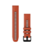 Ремінець Garmin QuickFit 22 мм Flame Red Graphite силіконовий 010-13280-04