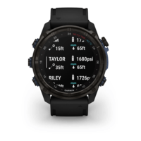 Спортивний годинник Garmin Descent Mk3i (51мм) Carbon Gray DLC Titanium з чорним силіконовим ремінцем 010-02752-11