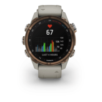 Спортивний годинник Garmin Descent Mk3i (43мм) Bronze PVD Titanium with French Gray з силіконовим ремінцем 010-02753-14