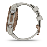 Спортивний годинник Garmin Descent Mk3i (43мм) Bronze PVD Titanium with French Gray з силіконовим ремінцем 010-02753-14