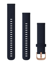 Ремінець силіконовий Garmin Quick Release 18 мм Rose Gold Navy 010-12924-33
