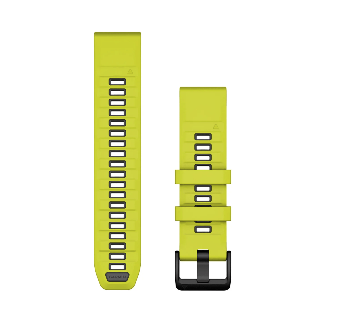 Ремінець Garmin fenix 8 QuickFit 22 мм Yellow/Graphite силіконовий 010-13392-08