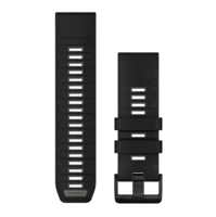 Ремінець Garmin fenix 8 QuickFit 26 мм Black/Pebble Gray силіконовий 010-13393-00