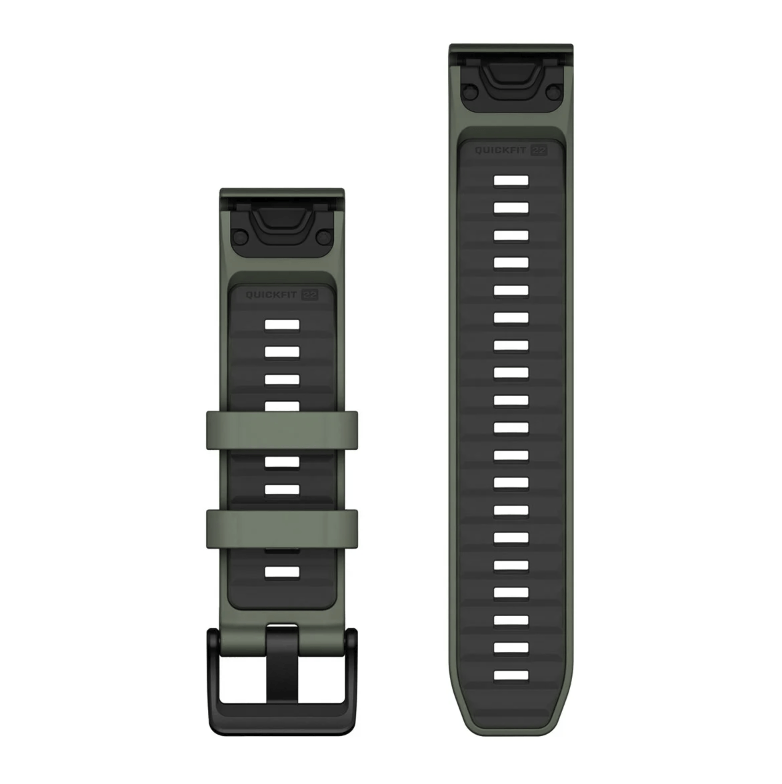 Ремінець Garmin fenix 8 QuickFit 22 мм Willow/Graphite силіконовий 010-13392-04