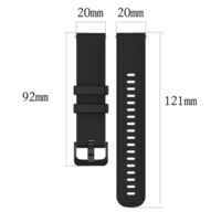 Ремінець для годинника Venu Garmin Quick Release 20 мм Black силіконовий 010-13021-03 ( без коробки)