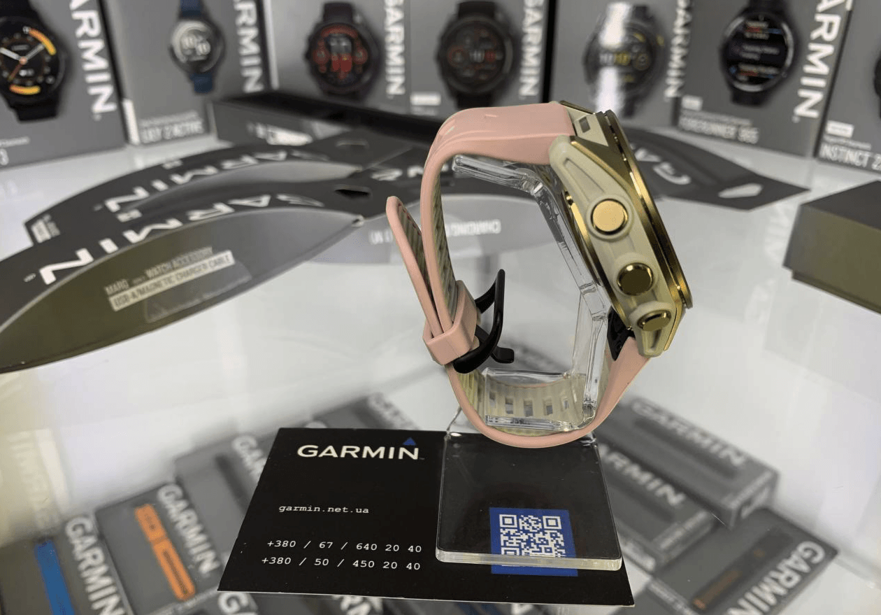 Ремінець Garmin fenix 8 QuickFit 20 мм Dust Rose/Fog Gray силіконовий 010-13391-05