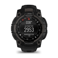 Годинник-навігатор Garmin Instinct 3 Amoled 45мм Black з чорним силіконовим ремінцем 010-02936-00