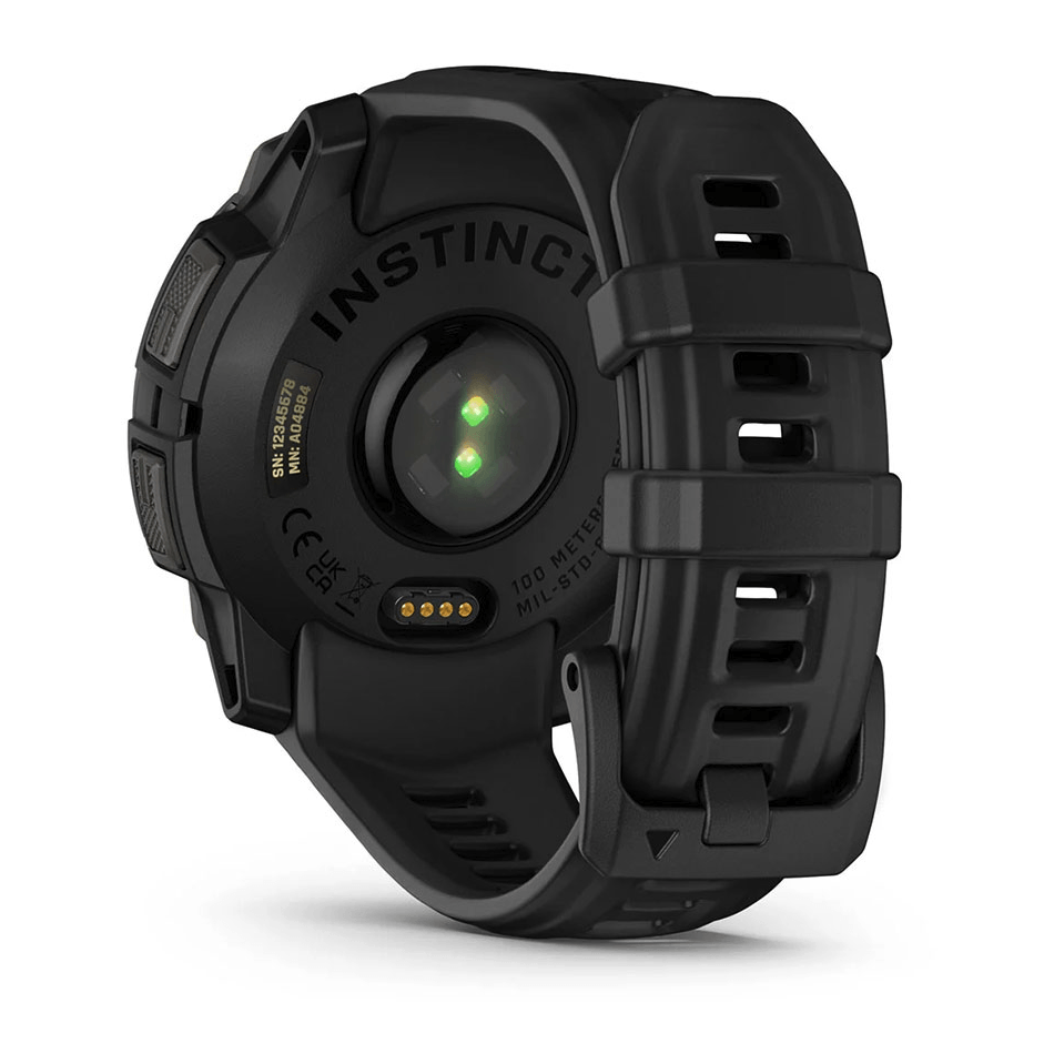 Годинник-навігатор Garmin Instinct 3 Amoled 45мм Black з чорним силіконовим ремінцем 010-02936-00