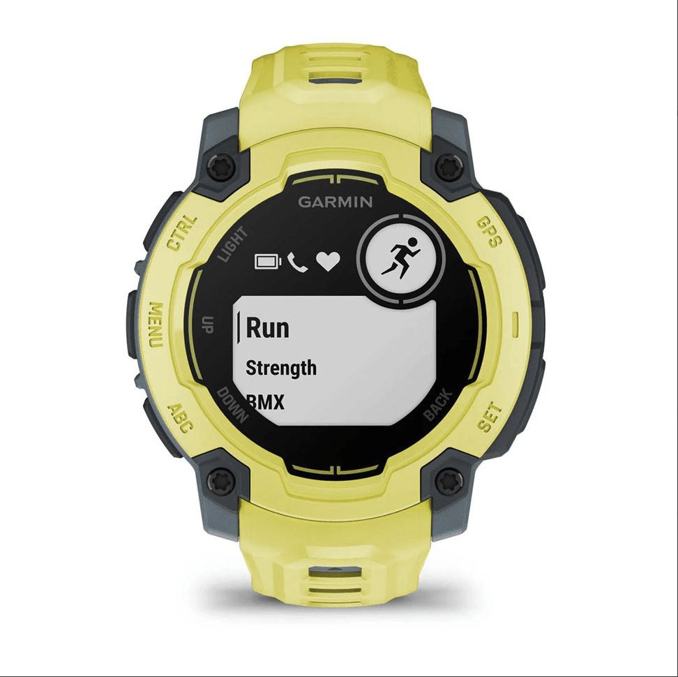 Годинник-навігатор Garmin Instinct E Electric Lime 45мм з жовтим силіконовим ремінцем 010-02933-01