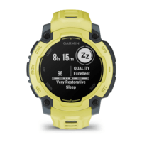 Годинник-навігатор Garmin Instinct E Electric Lime 45мм з жовтим силіконовим ремінцем 010-02933-01