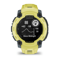 Годинник-навігатор Garmin Instinct E Electric Lime 45мм з жовтим силіконовим ремінцем 010-02933-01