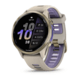 Годинник Garmin Forerunner 970 Soft Gold French Grey Titanium із сірим силіконовим ремінцем 010-02969-12