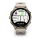 Годинник Garmin Forerunner 970 Soft Gold French Grey Titanium із сірим силіконовим ремінцем 010-02969-12