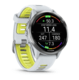 Годинник Garmin Forerunner 970  Whitestone/ Yellow Titanium із білим силіконовим ремінцем 010-02969-11