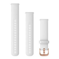 Змінний ремінець Garmin Venu Quick Release 20 мм White Rose Gold силіконовий 010-12924-10