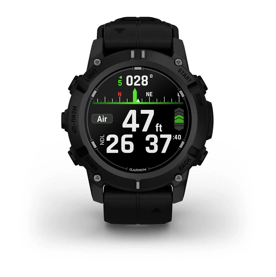 Смарт-годинник Garmin Descent G2 Black з чорним силіконовим ремінцем 010-02986-00