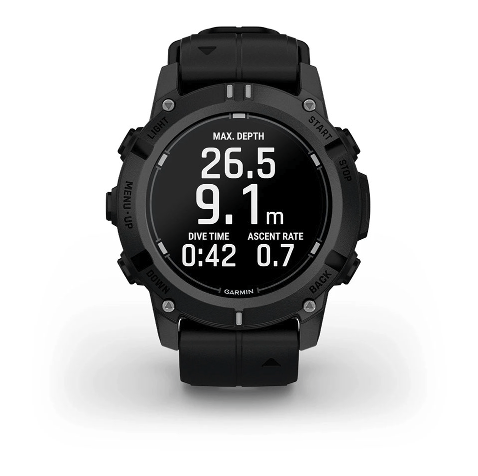 Смарт-годинник Garmin Descent G2 Black з чорним силіконовим ремінцем 010-02986-00