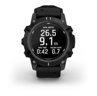 Смарт-годинник Garmin Descent G2 Black з чорним силіконовим ремінцем 010-02986-00