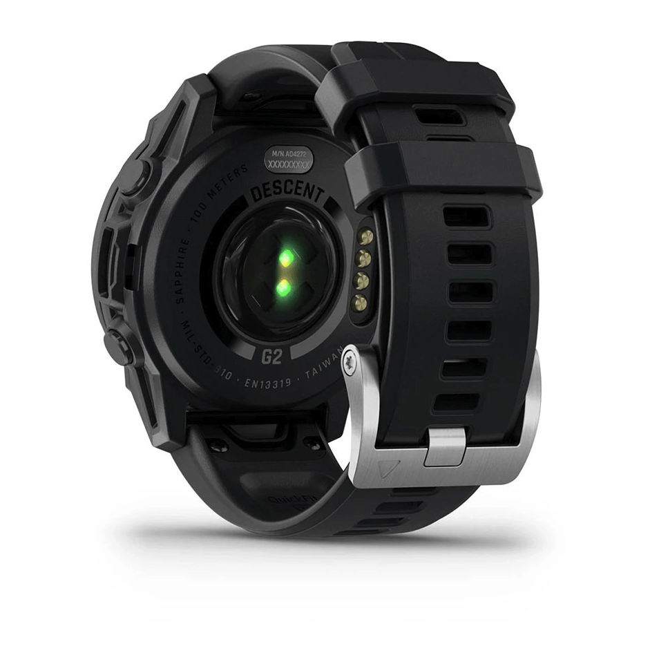 Смарт-годинник Garmin Descent G2 Black з чорним силіконовим ремінцем 010-02986-00