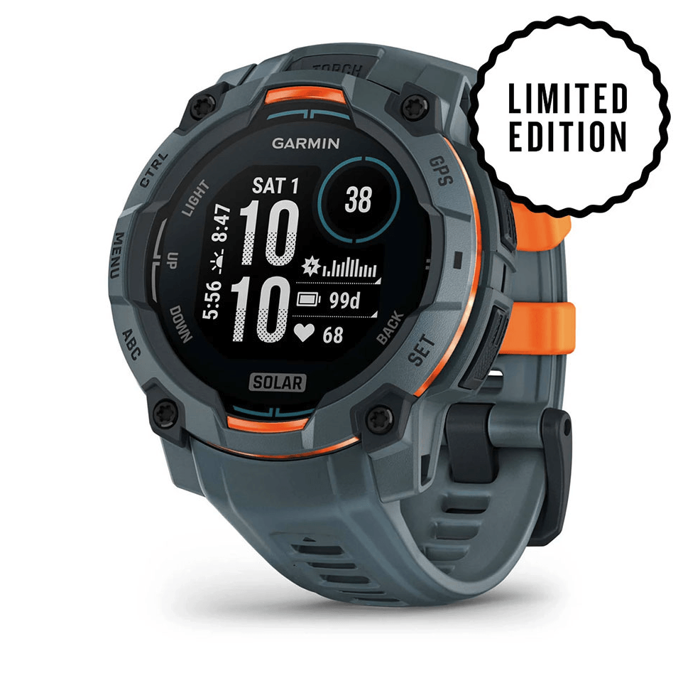 Годинник-навігатор Garmin Instinct 3 Solar 45мм Twilight сірий сірим силіконовим ремінцем 010-02934-01