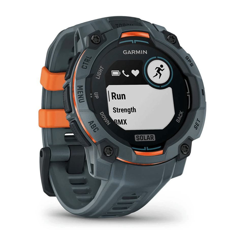 Годинник-навігатор Garmin Instinct 3 Solar 45мм Twilight сірий сірим силіконовим ремінцем 010-02934-01